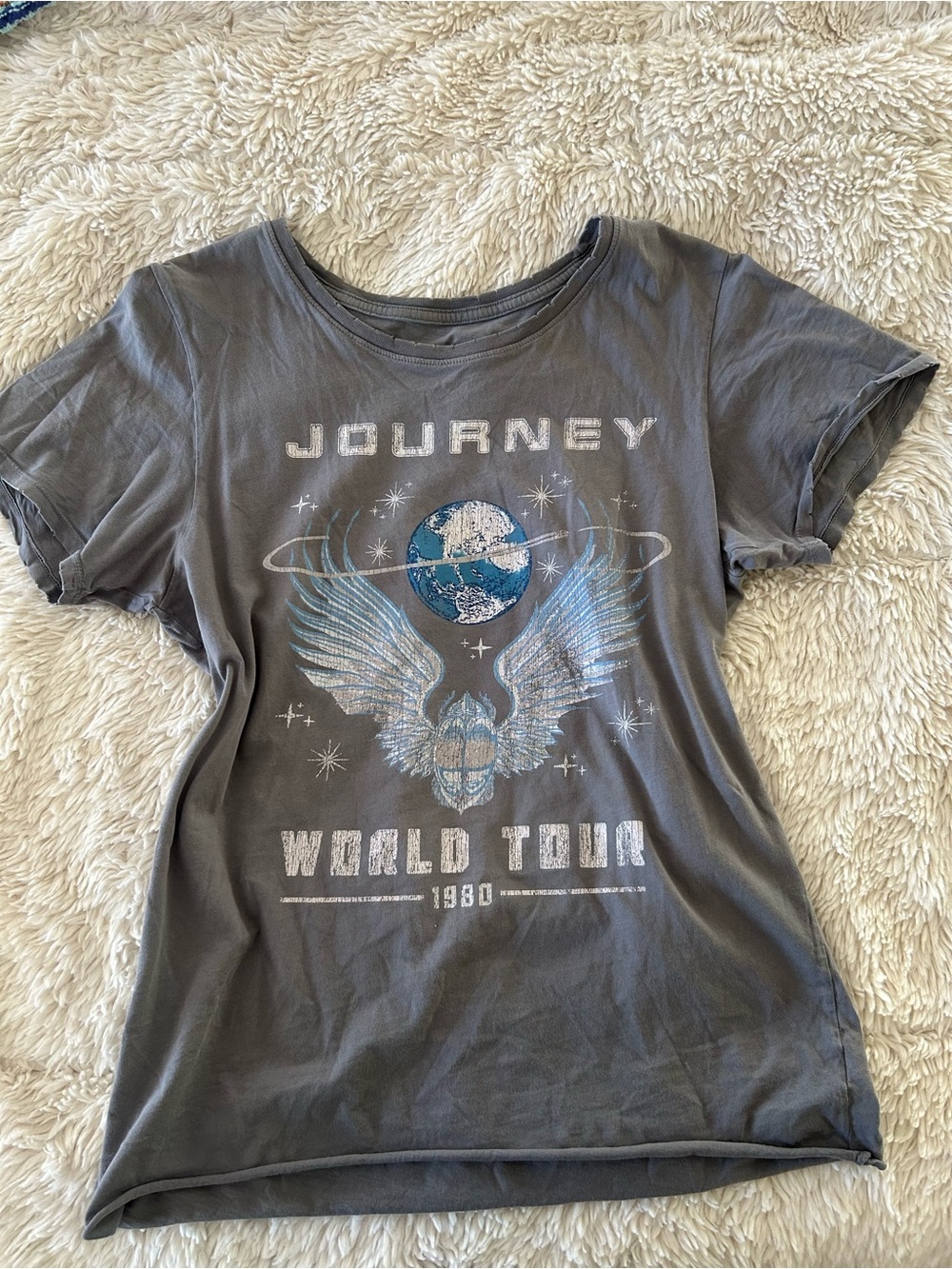 Recycled Karma Grey Journey World Tour Graphic Tee